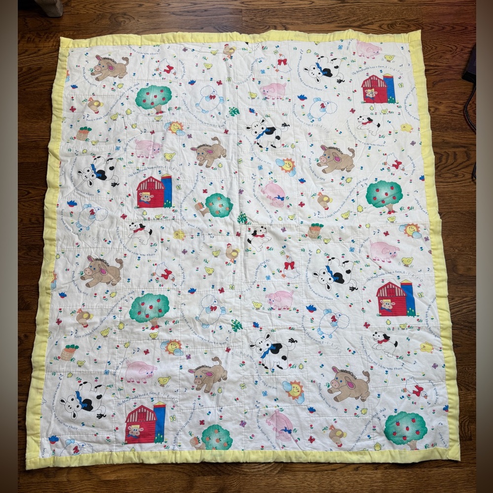 Animal Farm 45”x40” -The Old McDonald Collection ~ Cheri L. Strole Cotton Quilt